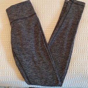 Lululemon Wunder Under - Coco Pique Black White